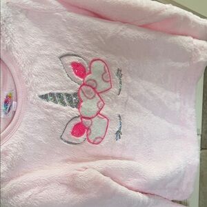 Magic Pink and White Fuzzy Garment